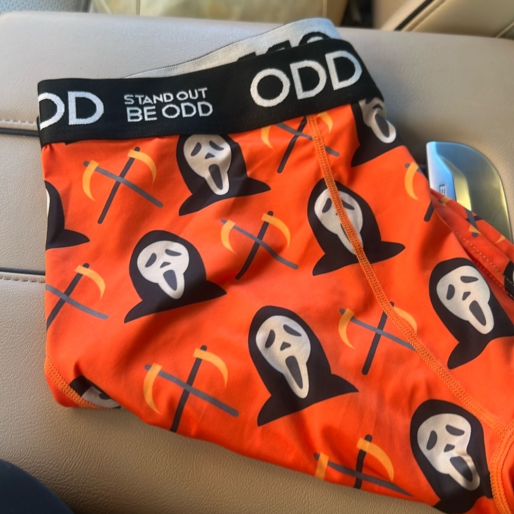 ODD BOXER BRIEFS - HALLOWEEN II medium and large available! STAND OUT BE ODD!